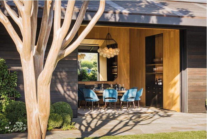 Private dining room with garden view at The French Laundry